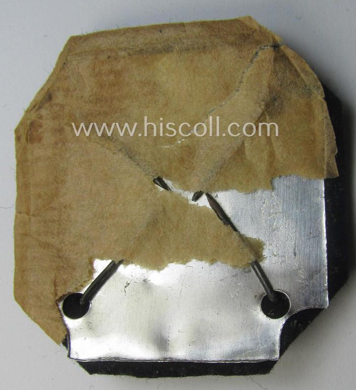 Never before (by me) encountered, WWII- (ie. TR-) period, zinc-based fire-brigade (ie. 'Feuerwehr'-) related breast-badge as was (I deem) specifically intended for: 'Freiwilligen Feuerwehr'-staff