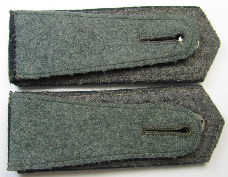 Attractive - and/or fully matching! - pair of WH (Heeres), pre-war-period- ie. 'M36'-pattern (pointed-styled), neatly 'cyphered' NCO-type shoulderstraps as was intended for a: 'Feldwebel des Panzer-Abwehr-Abteilungs 24'