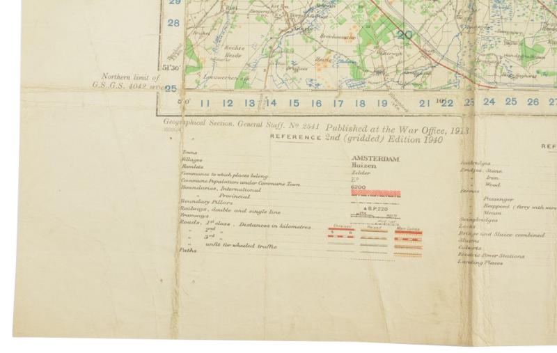 US WW2 Mapcard 's-Hertogenbosch Holland 1944