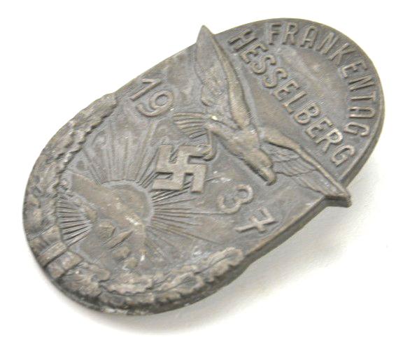 German Frankentag Hesselberg 1937 Badge