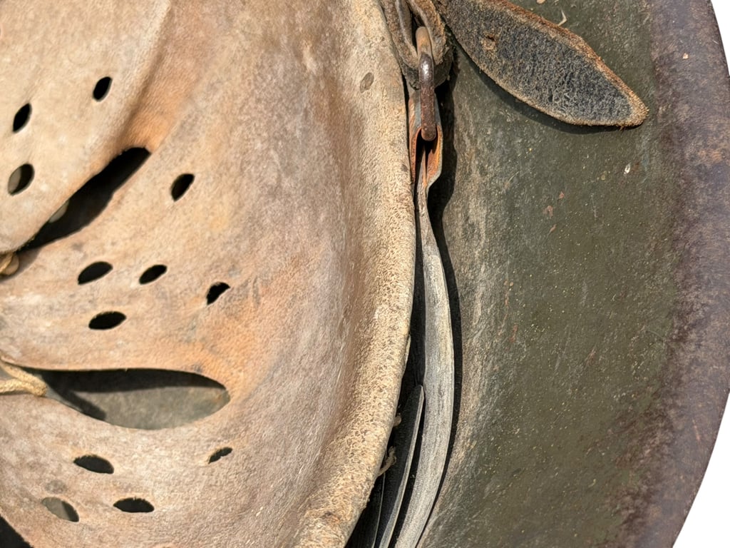 M42 Camouflage Helmet battle damage