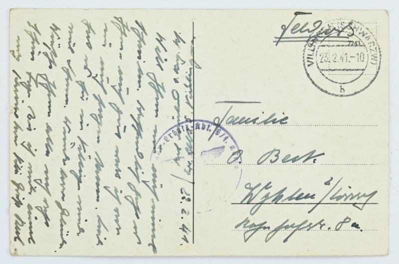 German WH Postcard