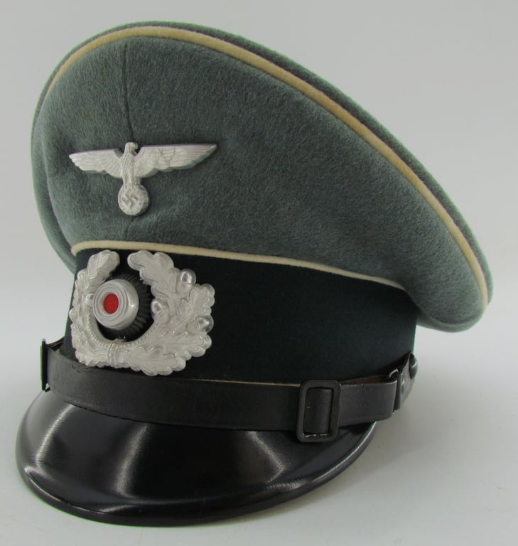 Wehrmacht (Heer) Infantry EM/NCO Visor Cap (Stone Mint)