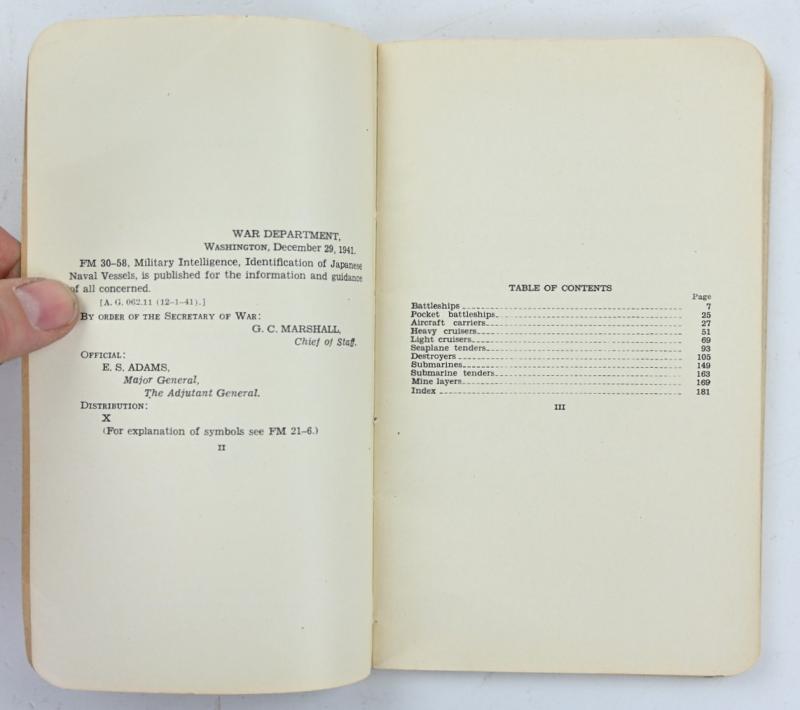 US WW2 FM 30-58 Basic Field Manual Military Intelligence