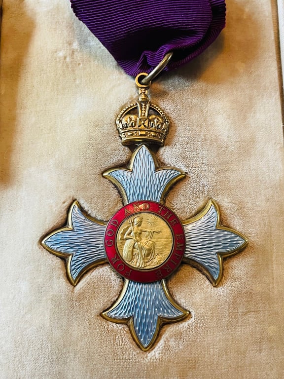 HARD TO FIND NAMED SET, CASED 1ST TYPE CBE, CORONATION MEDAL.