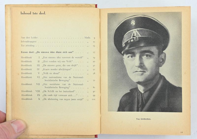 Dutch NSB Party Book 'Voor Volk en Vaderland'