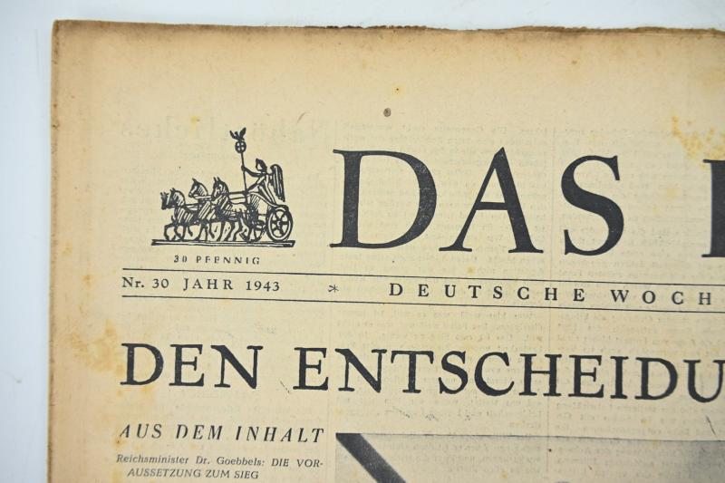 German Newspaper “Das Reich” 25 July 1943