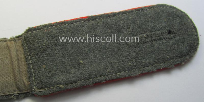 Single, early- (ie. mid-war-)period WH (Heeres) so-called: 'M41 o. 43'-pattern, EM-type shoulderstrap as was intended for - and with certainty worn by! - a: 'Soldat eines (Sturm)Artillerie Abts. o. Rgts.'