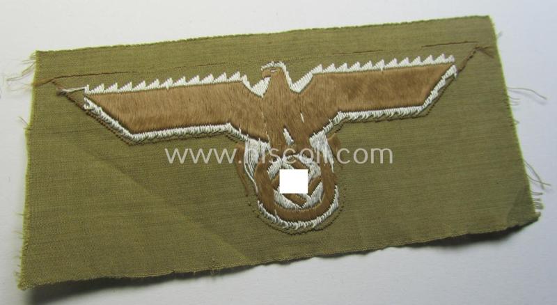 Attractive, WH (Kriegsmarine) 'tropical-issue' (ie. DAK or: 'Deutsches Afrika Korps'-related-) breasteagle as was specifically intended for the various naval administrative-officials (ie. 'Beambten der KM')