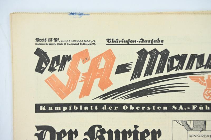 German Newspaper der SA-Mann 3 Juli 1937
