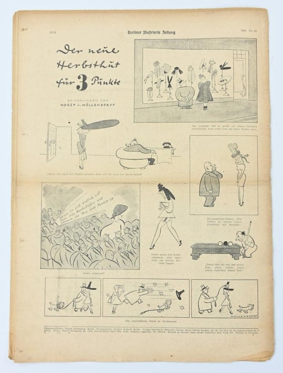 German Berliner Illustrierte Zeitung Newspaper 1941
