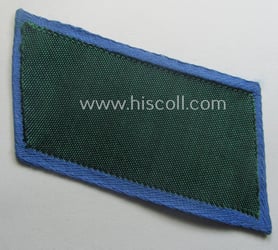 Regrettably single, (entirely!) 'BeVo'-woven, EM-pattern 'Ostvölker'-collar-tab as intended...