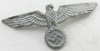 Wehrmacht Heer Aluminum Visor Cap Eagle