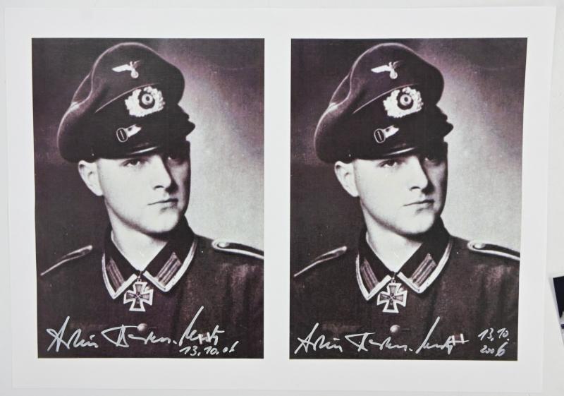 Signature of Wehrmacht Heer KC Recipient 'Arthur Becker Neetz'