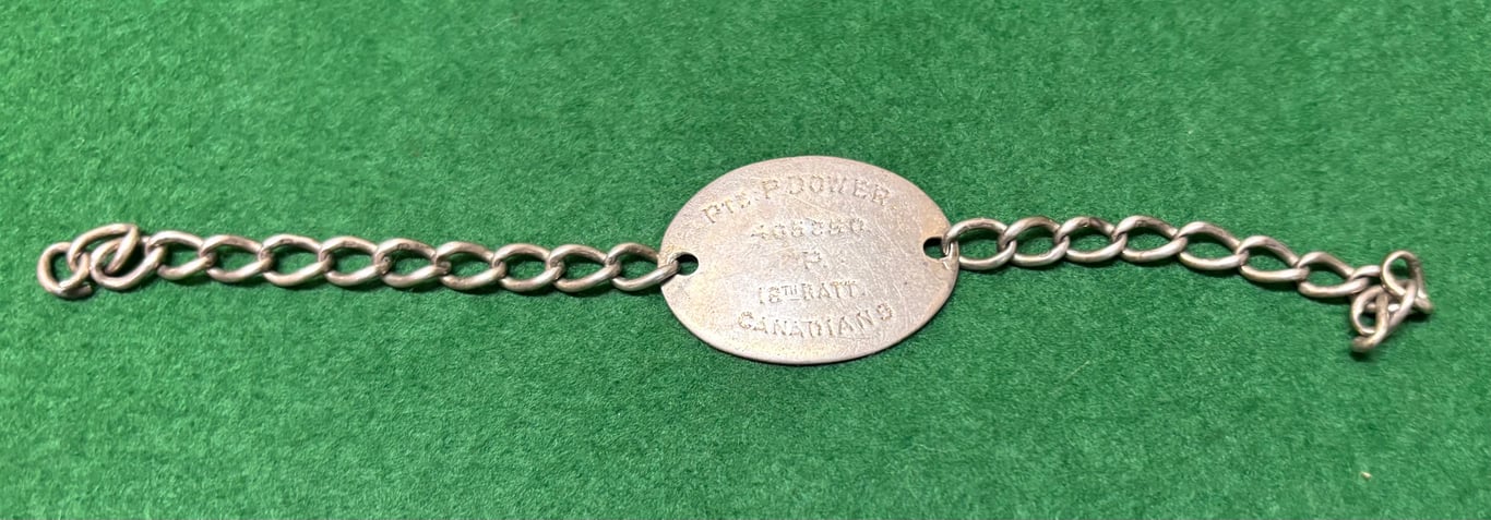WW1 Canadian Identity Bracelet -18th Battalion CEF