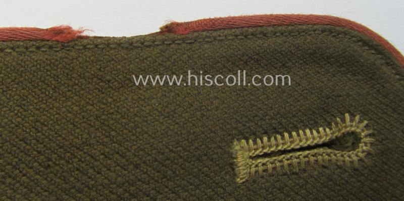 Single, WH (Heeres) 'tropical' EM-type shoulderstrap: 'Soldat der Panzer-Truppen'