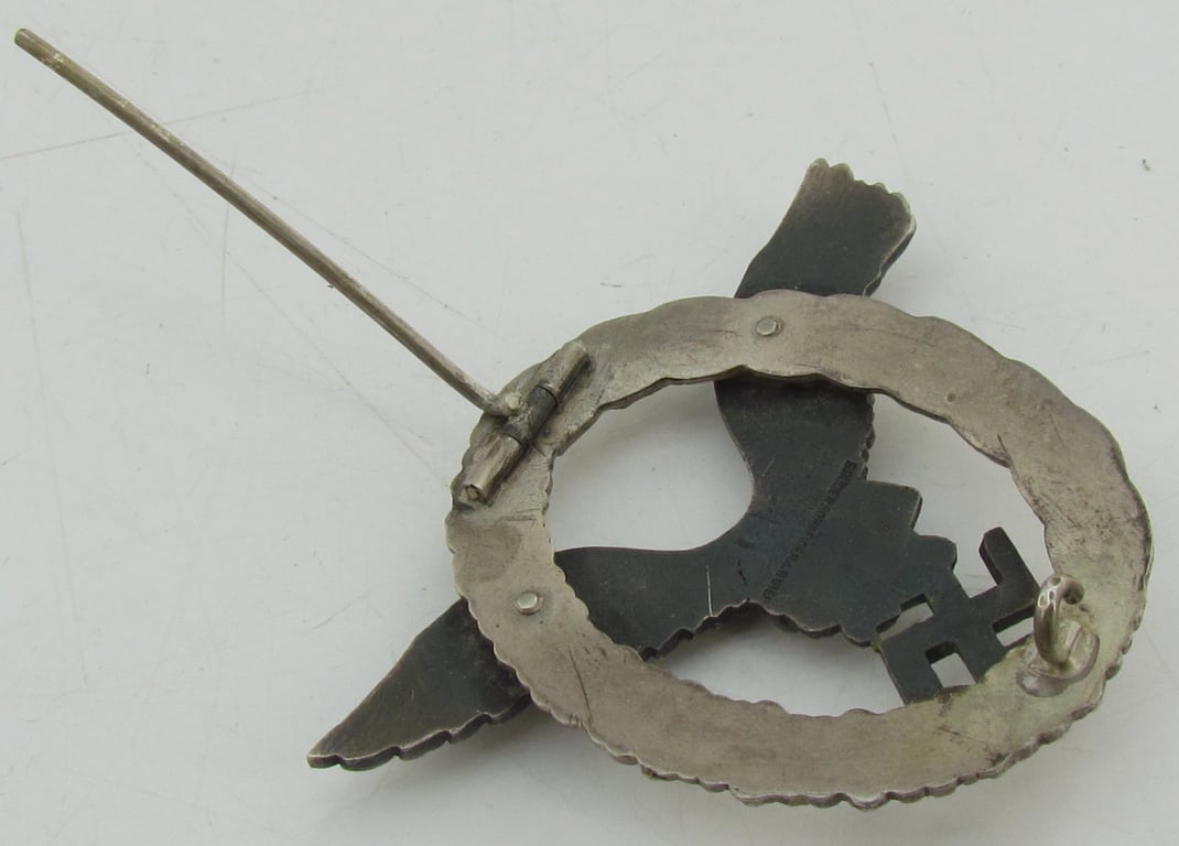 Luftwaffe Pilot's Badge by Brüder Schneider A.G., Wien, with Presentation Case