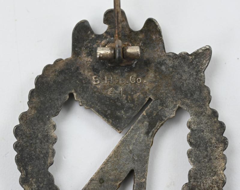 German Infantry Assault Badge in SIlver 'Shuco 41'