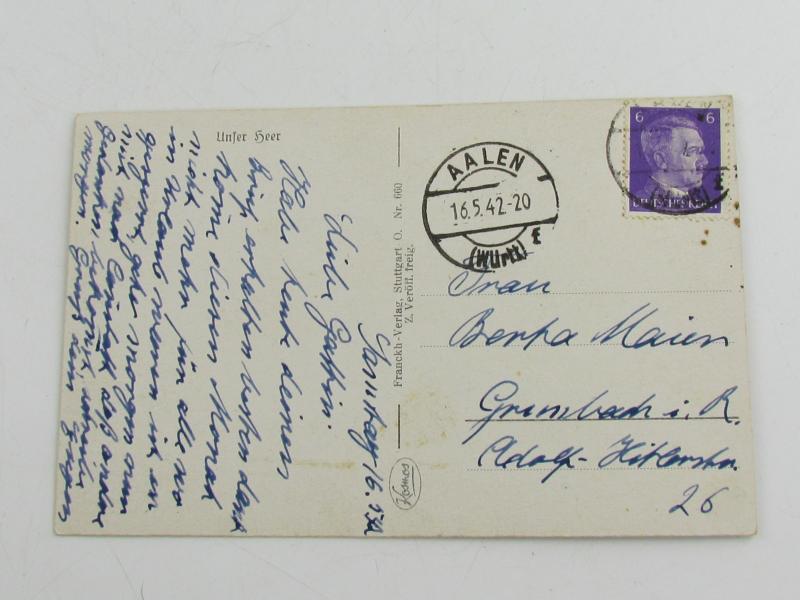 Postcard: Unser Heer....Cavalry