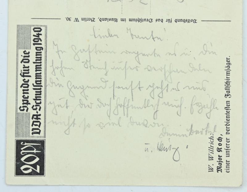 German "Willrich" Type postcard "Major Koch"