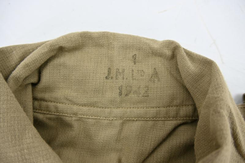 British WW2 Khaki Drill Tropical Shirt