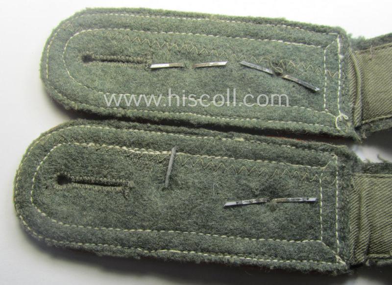 Pair of WH (Heeres) early- (ie. mid-) war-period- (ie. 'M41 o. M43'-pattern), NCO-type shoulderstraps: 'Oberfeldwebel der Kradschützenbtle. der Pz.Div. u. Inf.Div. (mot)'