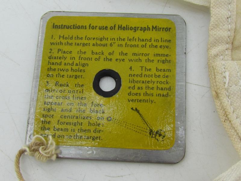 British WWII RAF 1941 Pat Emergency Heliograph in Issue Pouch