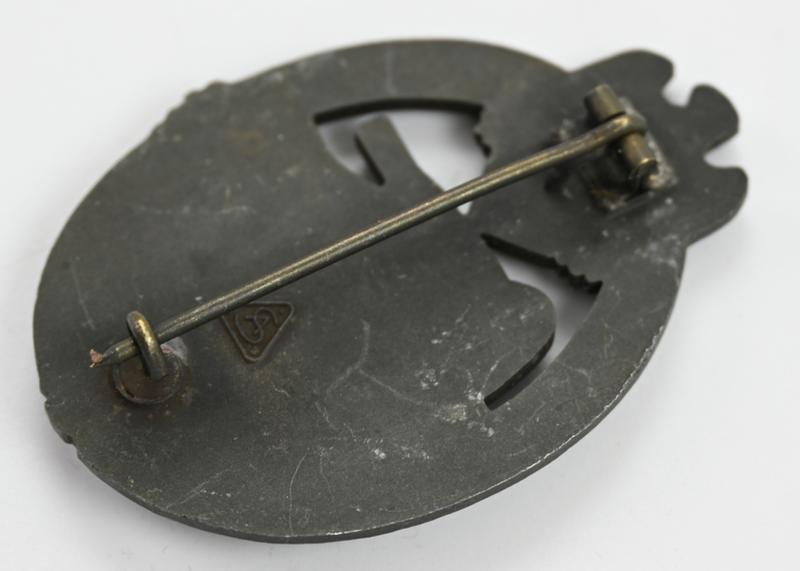 German Panzer Assault Badge in Bronze 'AS'