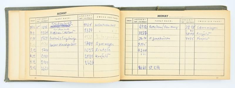 German DDAC Bordbuch 1940