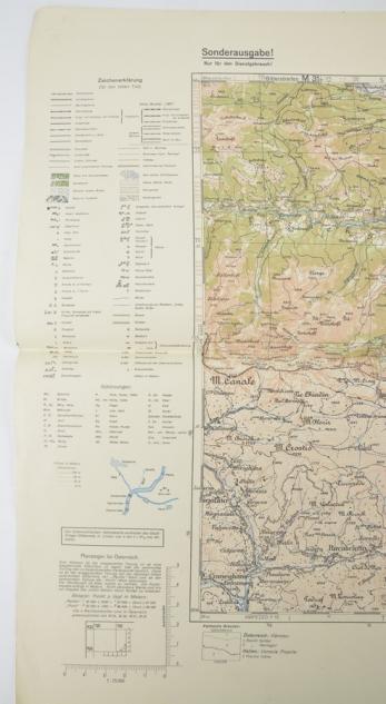 German Mapcard Drauburg und Mauthen Austria