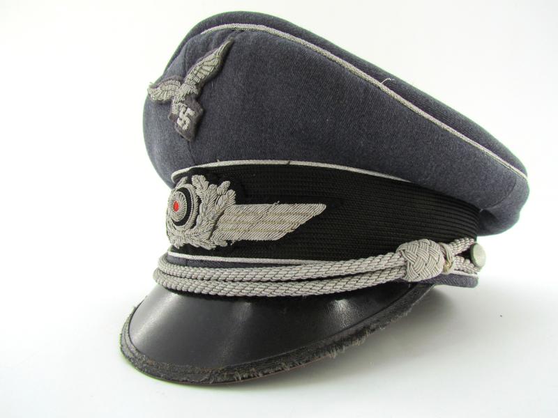 Luftwaffe officer visor cap ‘Schirmmütze’ by Erstklassig