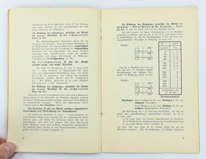 German LW Navigation Booklet Jüterbog