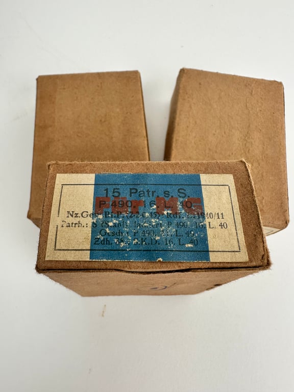 Carton ammo boxes (Fur MG) 3 pieces nice condition