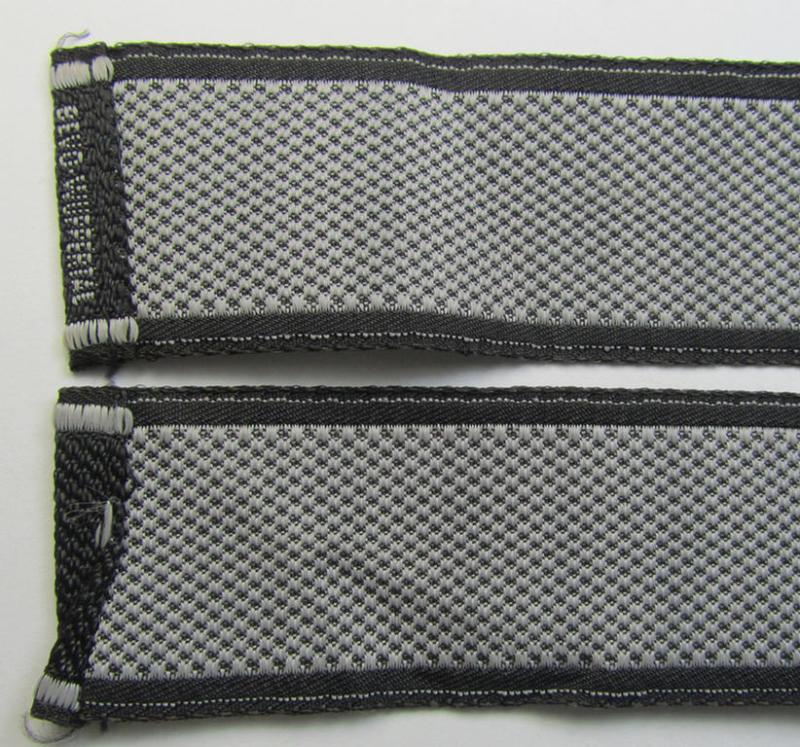 Superb, Waffen-SS 1943/44-pattern cuff-title (ie. 'Ärmelstreifen') as was intended for a member serving within the  the: '4. SS-Polizei-Panzergrenadier-Division' (ie. 'SS-Polizei-Division')