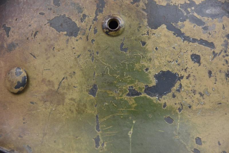 M35 Luftwaffe double decal ‘Normandy’ camouflage helmet SE64