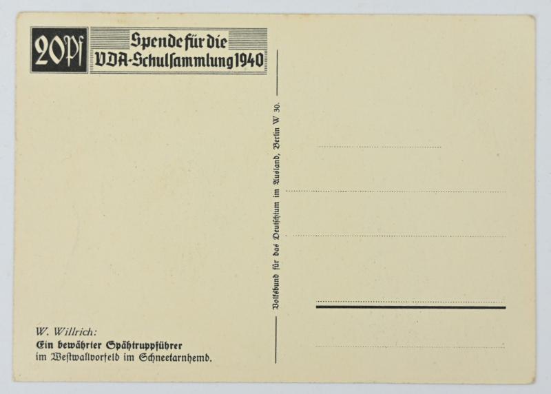 German WH Postcard 'Spahtruppfuhrer'