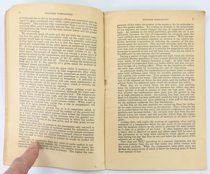 US WW2 Weather Forecasting Manual 1940