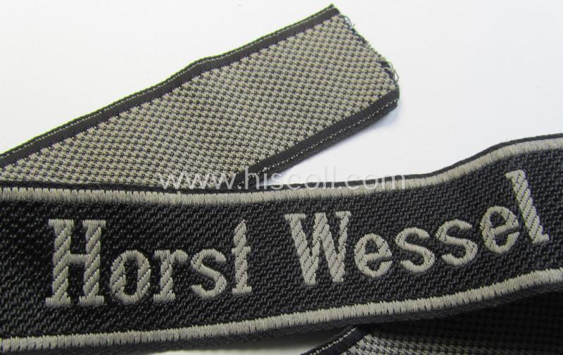 Waffen-SS, 1943/44 pattern cuff-title (ie. 'Ärmelstreifen'): '18. SS Frw.-Panzer-Grenadier-Division “Horst Wessel”