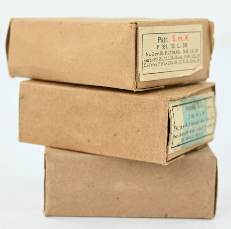 German WH Carton Ammo Boxes Set