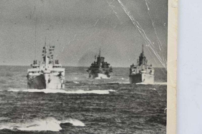 US Navy WW2 Press Photo Atlantic