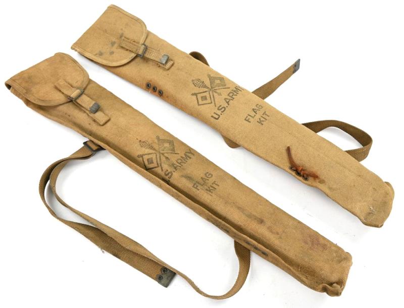 US WW2 Signal Flag Kit with carrying pouches