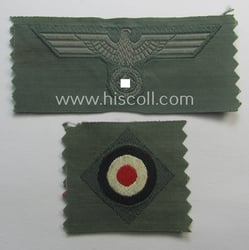 Early- (ie. mid-) war-period, WH (Heeres) cap-eagle &...