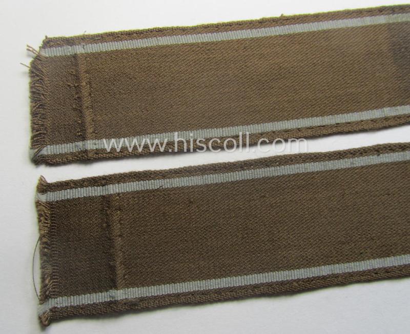 Just minimally worn example of a WH (Heeres) cuff-title ie. armband (ie. 'Ärmelstreifen') entitled: 'Feldgendarmerie' (being a typical 'semi-BeVo'-woven example)