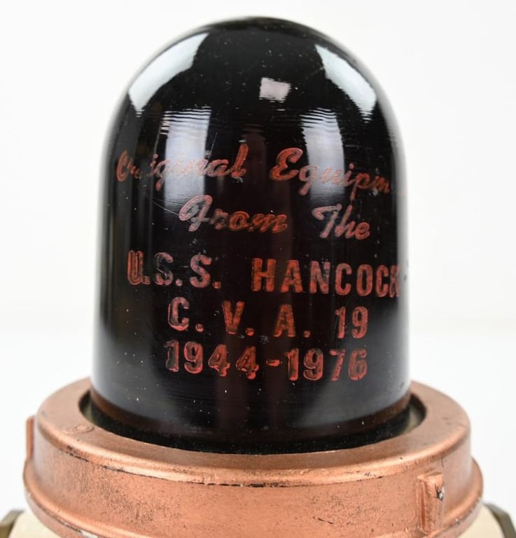 US Navy Distress Light Aircraft Carrier U.S.S. Hancock