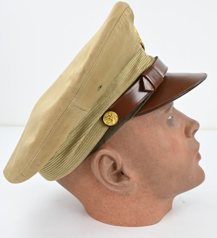 US WW2 Summer Semi-Crusher Officer Visor Cap