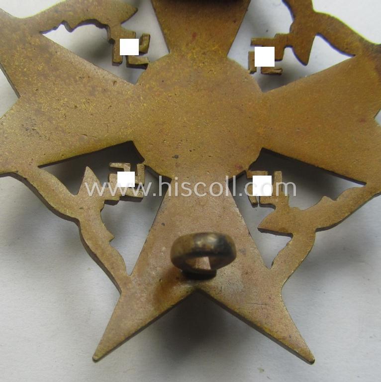 Superb - and actually fairly scarcely encountered! - 'Spanienkreuz ohne Schwerten in Bronze' being a neat non-maker-marked example that was produced by a to date still unidentified maker