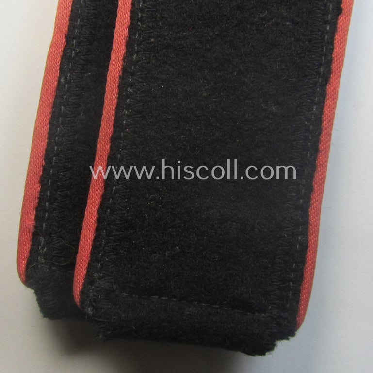 Superb - and fully matching! - pair of Waffen-SS (ie. 'SS-Panzer') EM-type shoulderstraps (as was amongst others used on the black-coloured 'wrap-around'-tunics) as was intended for usage by a: 'Soldat der SS-Panzer-Trpn.'