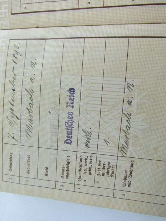 German Arbeitsbuch 1st pattern