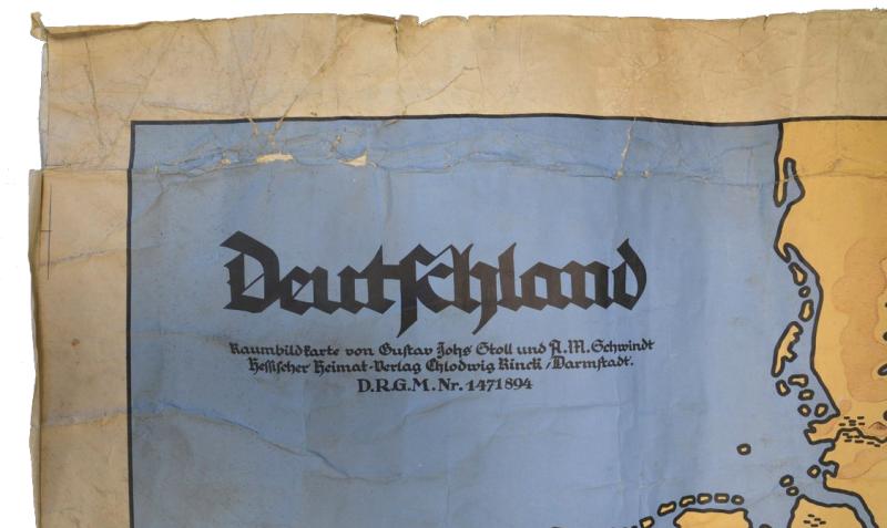 German 'Raumbildkarte' Poster DRGM