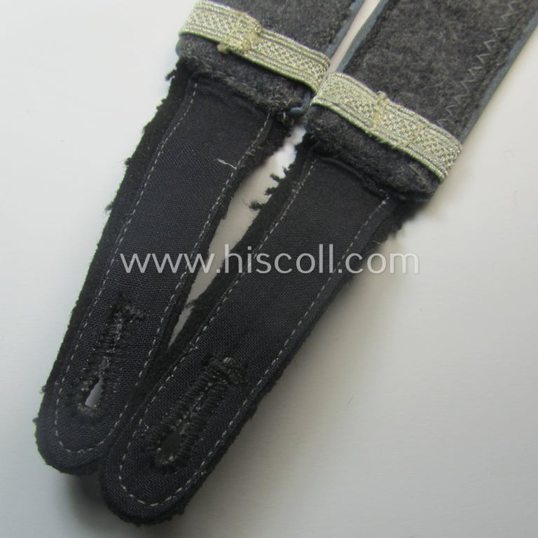 Pair of WH (Luftwaffe ie. Hitlerjugend-) related, so-called: 'Flakhelfer'-shoulderstraps as was intended for usage by a: 'Flakhelfer' (ie. later-war-period, youthful, anti-aircraft staff-member)